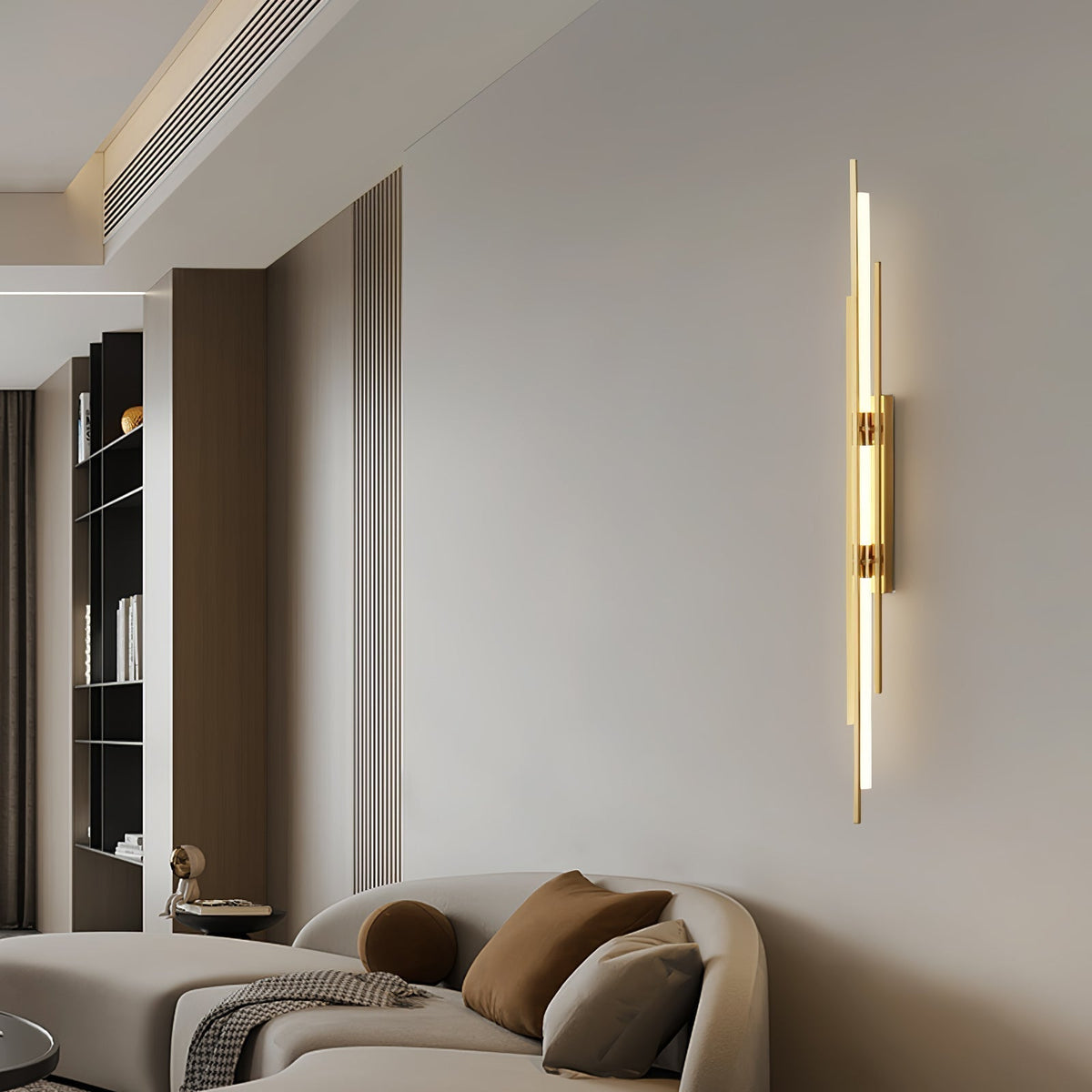 Nova Luxe Gold LED Wall Sconce — Contemporary Styling, Durable Build, Warm Illumination