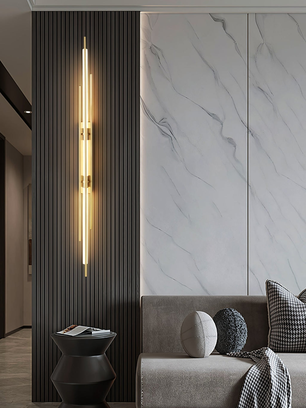 Nova Luxe Gold LED Wall Sconce — Contemporary Styling, Durable Build, Warm Illumination