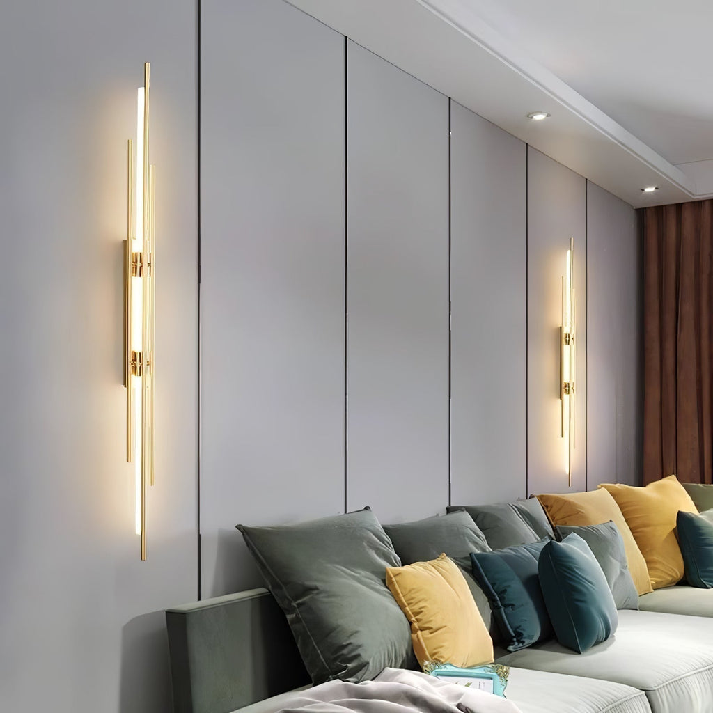 Nova Luxe Gold LED Wall Sconce — Contemporary Styling, Durable Build, Warm Illumination