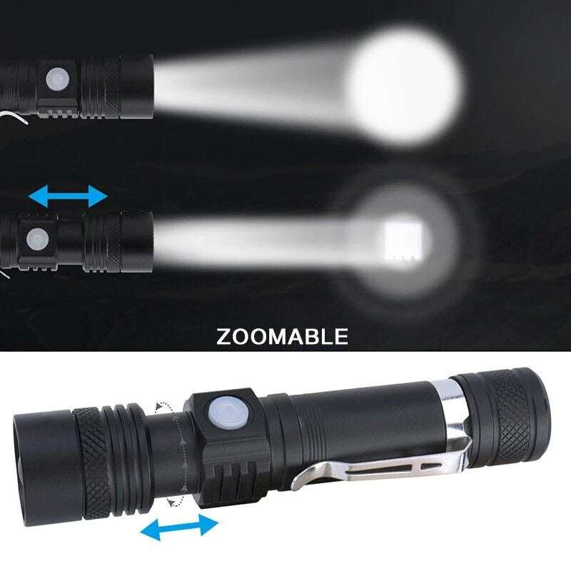 Lampe torche tactique LED Super Blight 90000LM — Batterie rechargeable