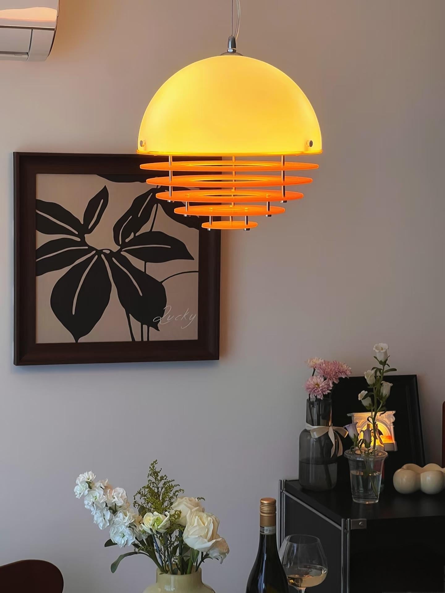 Sunset Pendelleuchte – Emotionale Stimmungsleuchte im Bauhaus-Design - AFTERGLOW S1 | Souliia