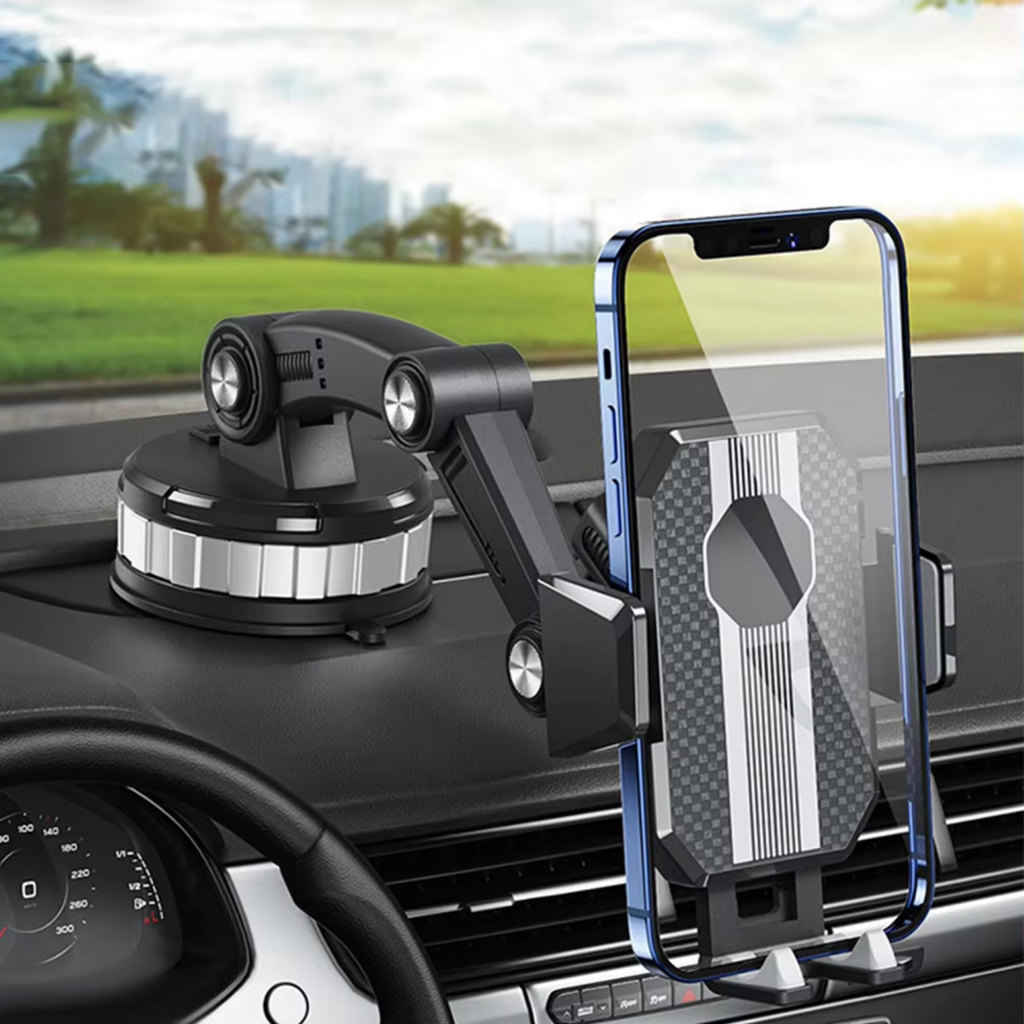 Universal Adjustable Phone Holder for Car – Strong Suction & 360° Rotation - Souliia