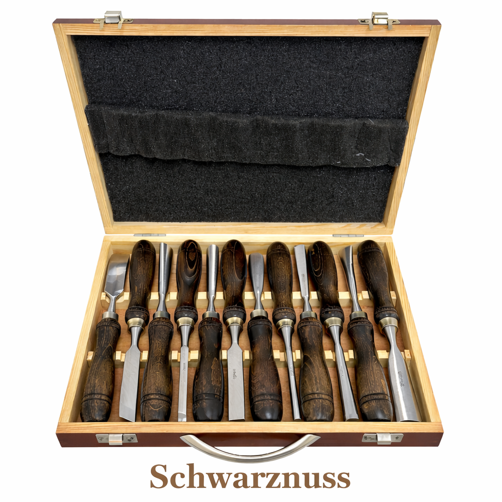 Wood Carving Tool Set – 12-Piece Precision Kit with Wooden Case - Souliia