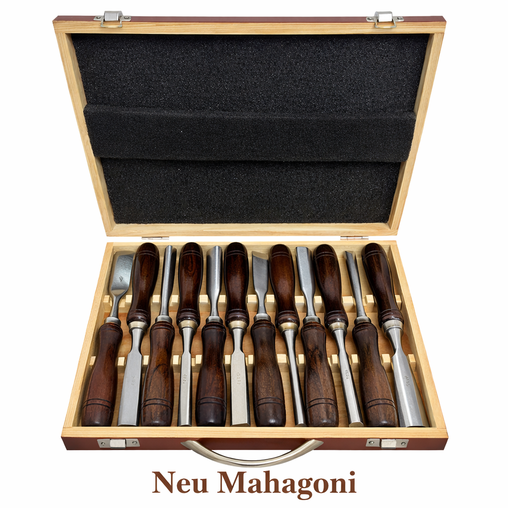 Wood Carving Tool Set – 12-Piece Precision Kit with Wooden Case - Souliia