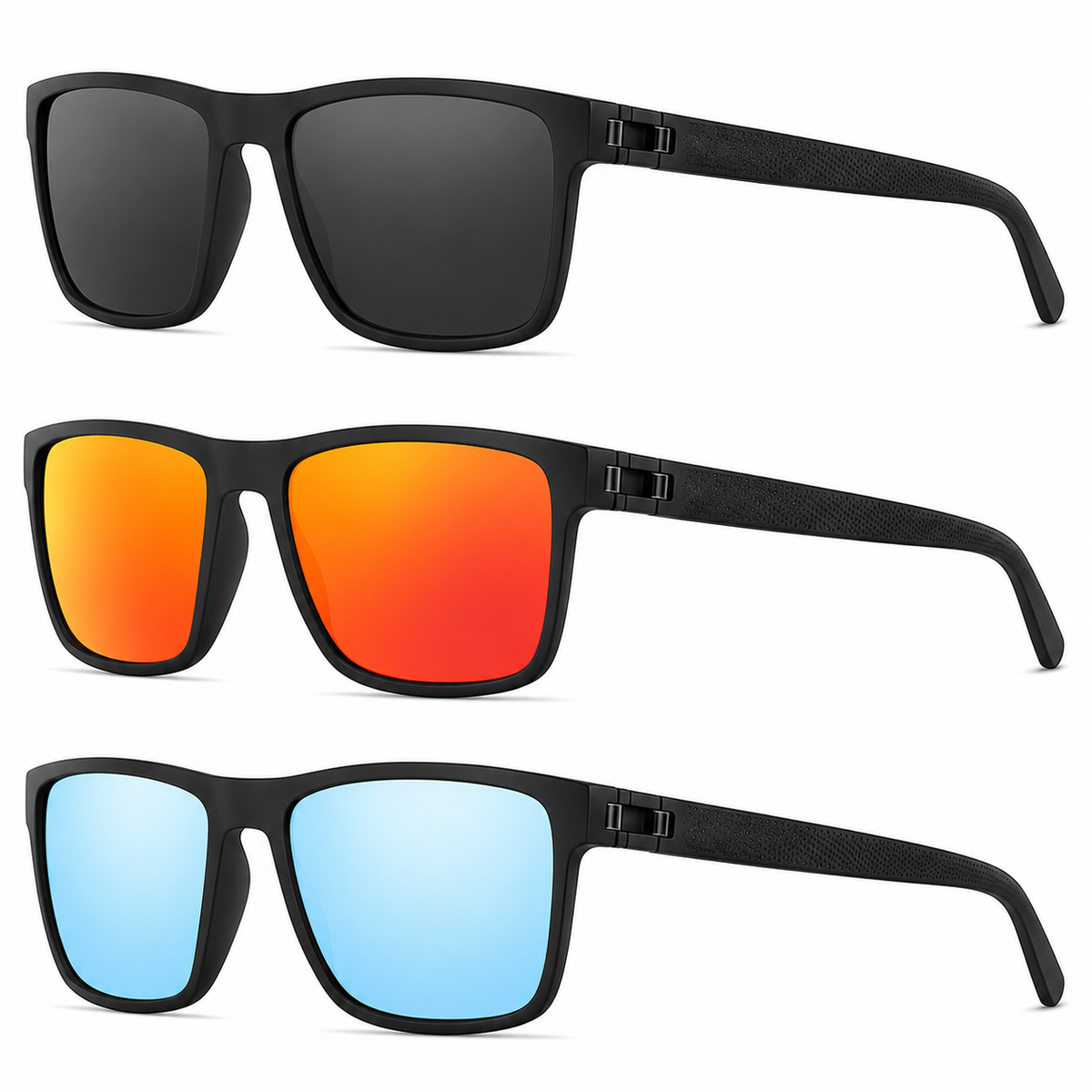 Set of 3 UV400 Polarized Sunglasses - Souliia