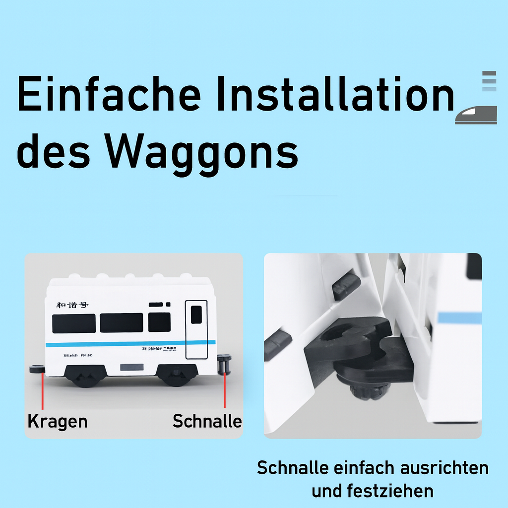 Realistischer Hochgeschwindigkeitszug als Spielzeug für Kinder - Souliia