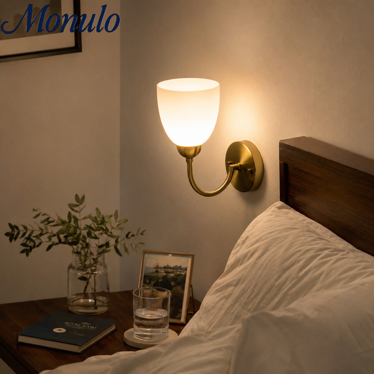 Sculptural Shell Inspired Modern Wall Lamp for Bedside and Living Room | Souliia