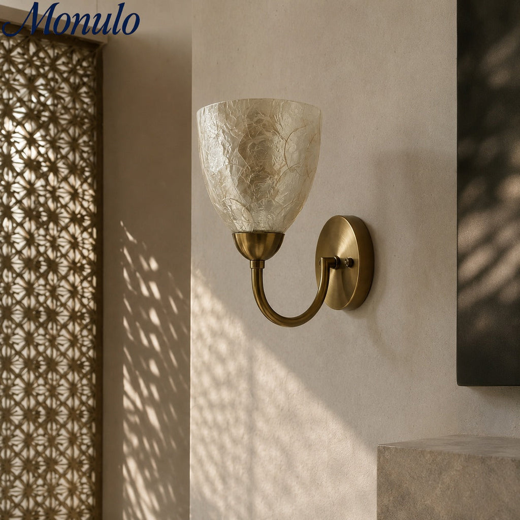 Sculptural Shell Inspired Modern Wall Lamp for Bedside and Living Room | Souliia