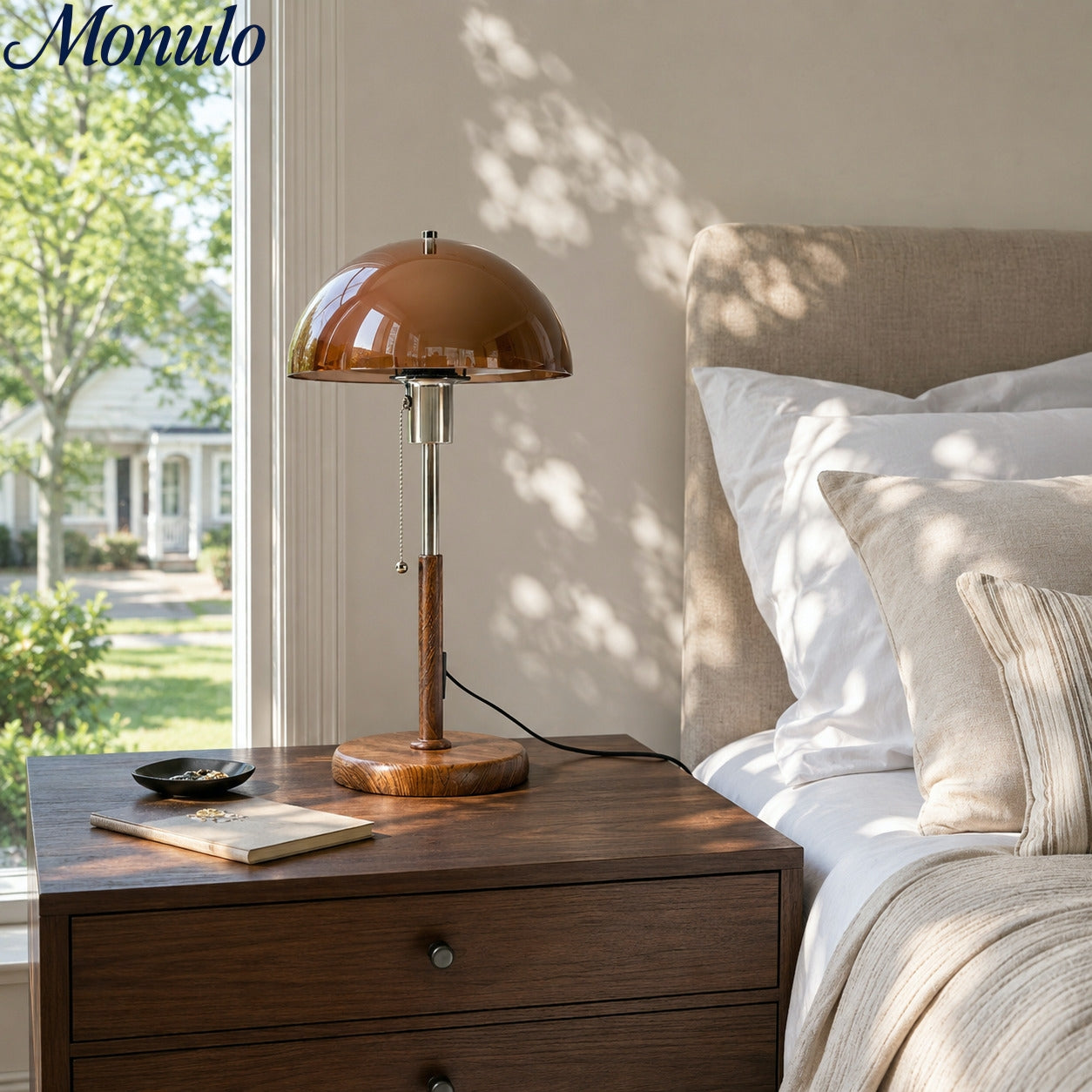 Sunset Afterglow Moderne Akzent-Tischlampe - Retro-Stil Lampe für Schlafzimmer oder Büro | Souliia