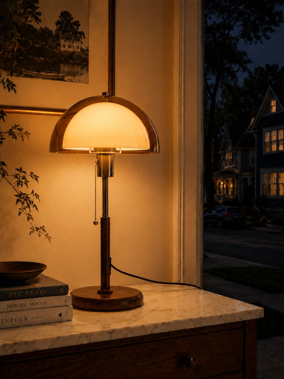 Sunset Afterglow Moderne Akzent-Tischlampe - Retro-Stil Lampe für Schlafzimmer oder Büro | Souliia