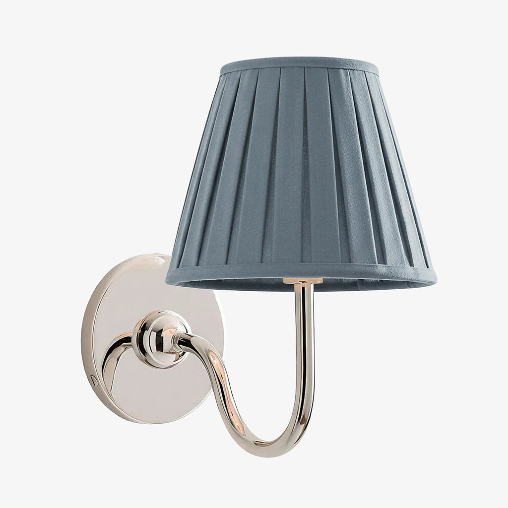 Luvora Fabric Shade Wall Sconce with Drum Shade - Classic Pleated Sconce Light | Souliia