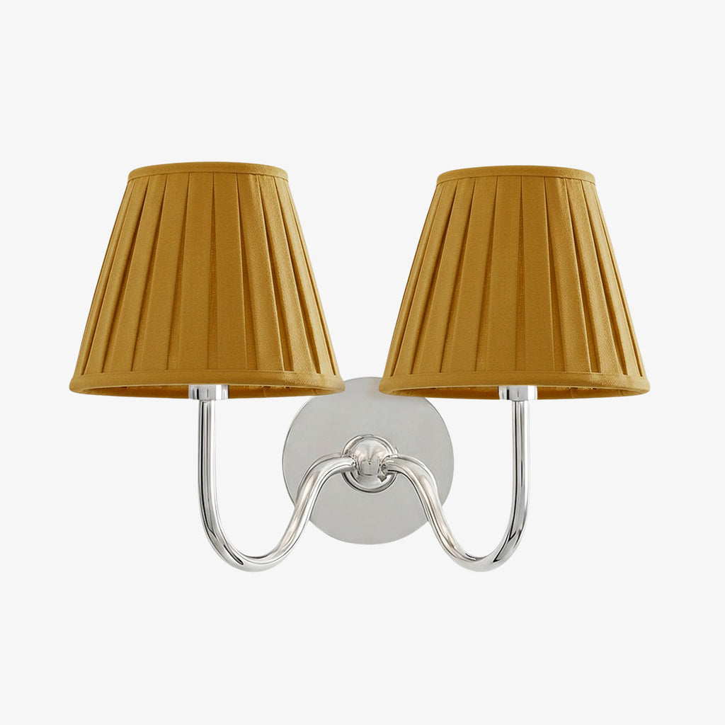 Luvora Fabric Shade Wall Sconce with Drum Shade - Classic Pleated Sconce Light | Souliia