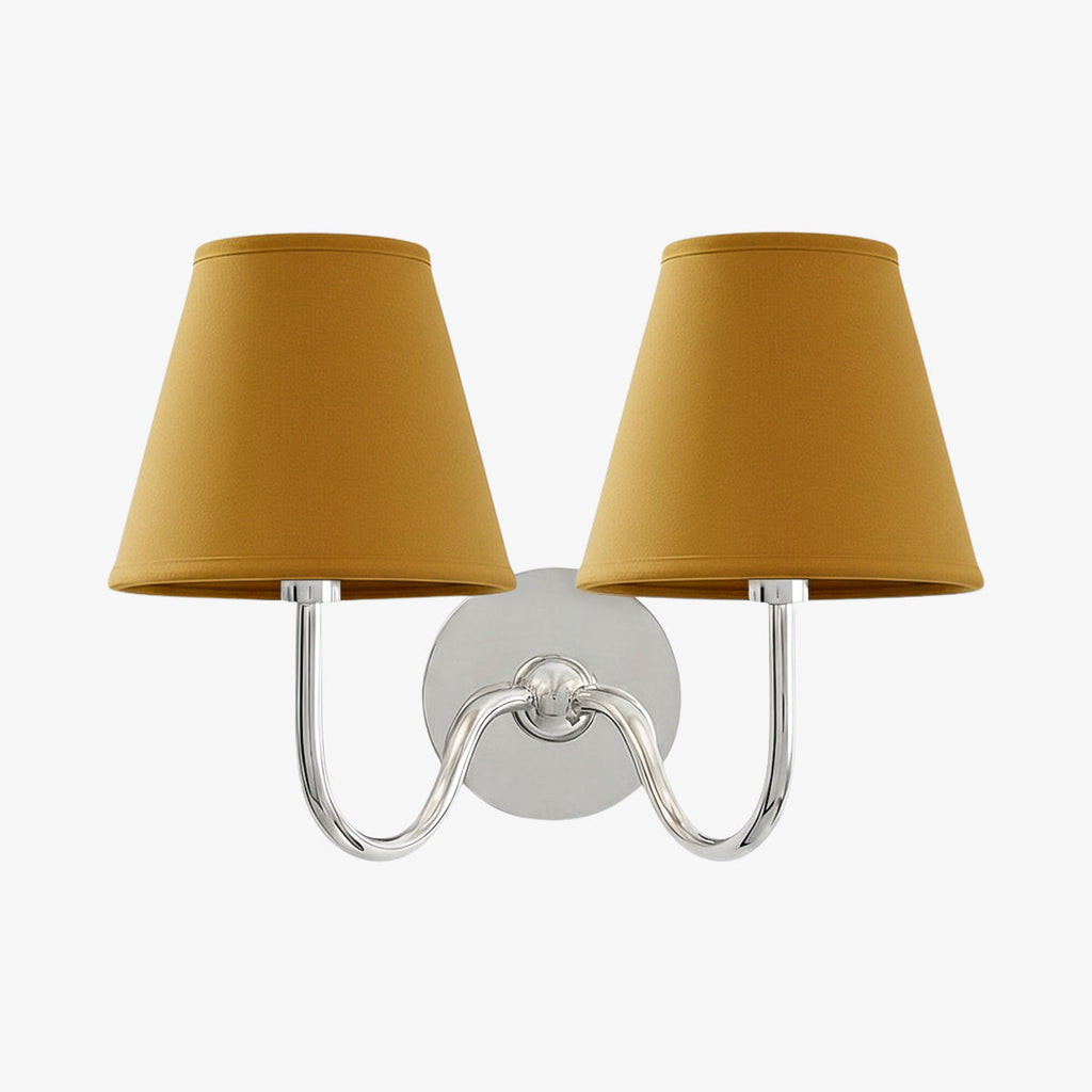 Luvora Fabric Shade Wall Sconce with Drum Shade - Classic Pleated Sconce Light | Souliia