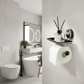 Rollfix Stainless Steel Toilet Paper Dispenser — No-Drill Design, Strong Suction Mount