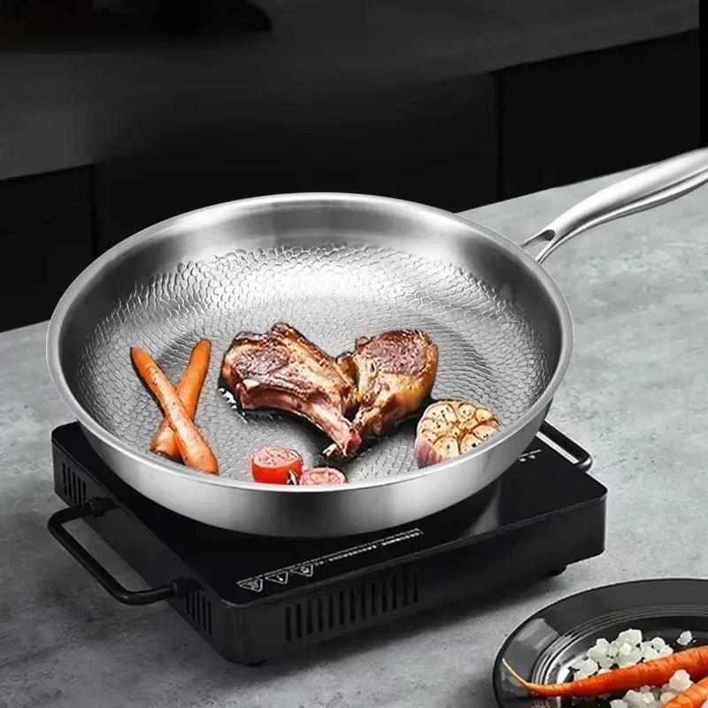 Hammerpan Titanium Frying Pan — Hand-Hammered Finish, Even Heat Distribution, Non-Stick Surface