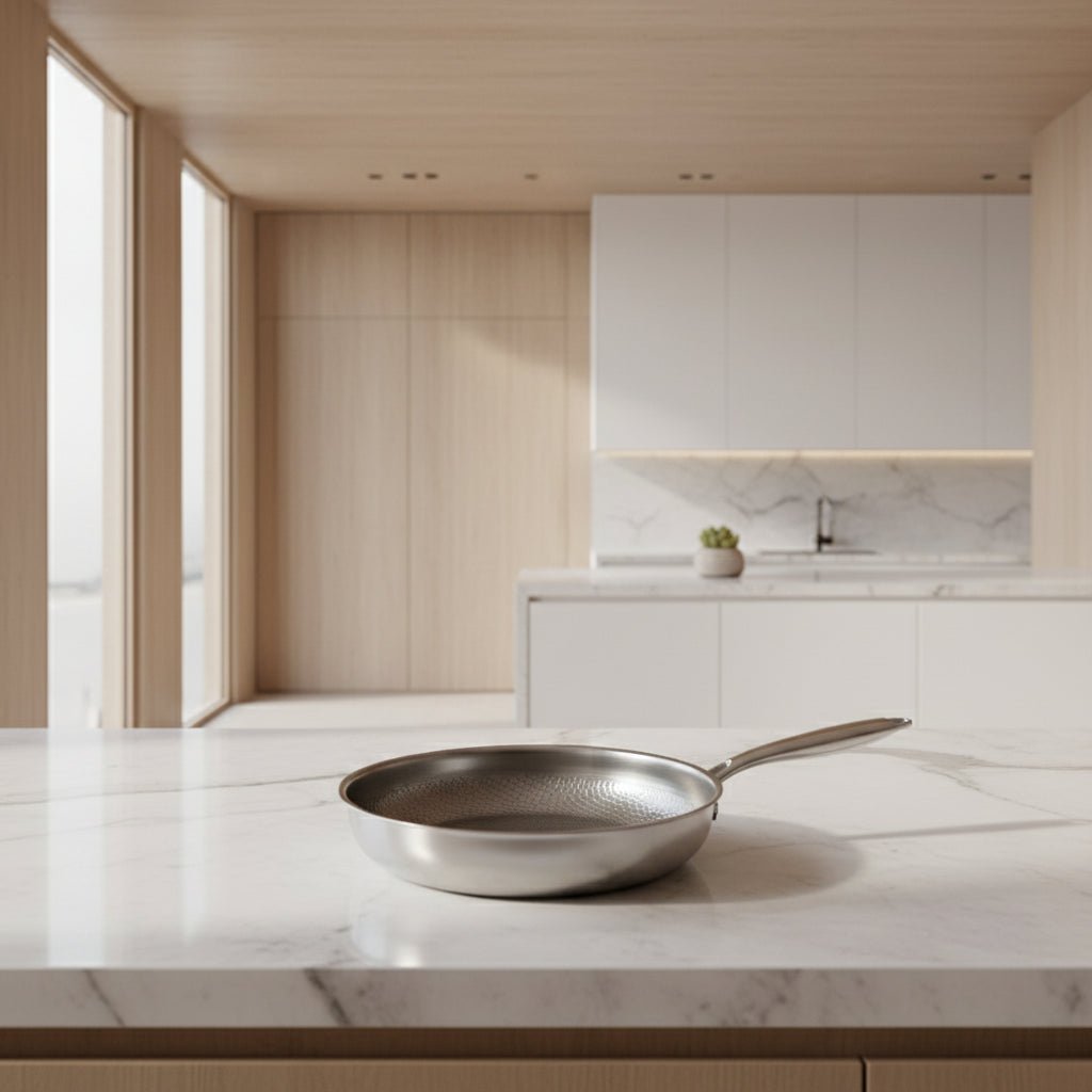 Hammerpan Titanium Frying Pan — Hand-Hammered Finish, Even Heat Distribution, Non-Stick Surface