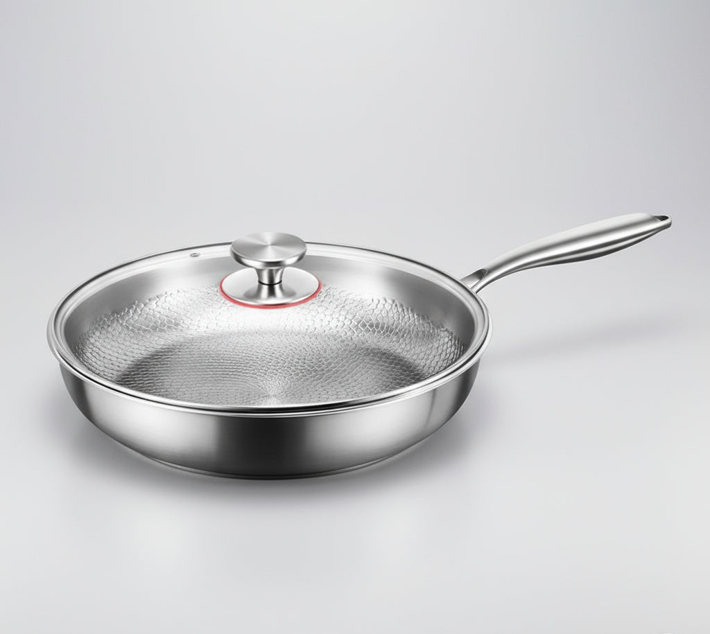 Hammerpan Titanium Frying Pan — Hand-Hammered Finish, Even Heat Distribution, Non-Stick Surface