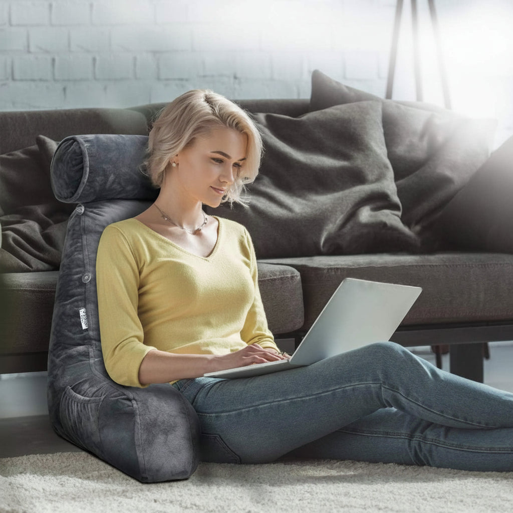 ReadNest Ergonomic Support Pillow — Head, Neck & Mid-Back Stability