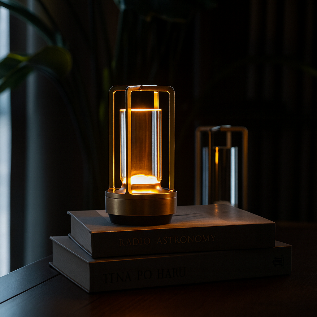 LumaTouch LED Table Lamp — Soft Touch Dimming, Single Tap Control