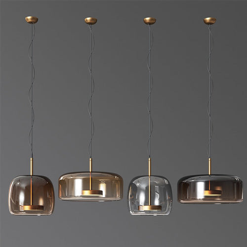 Astra Glass Pendant Light — Clear Ceiling Fixture