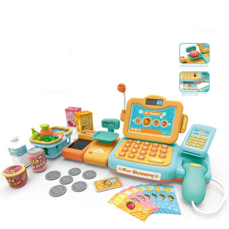 Interactive Toy Cash Register — Educational Pretend Play Set