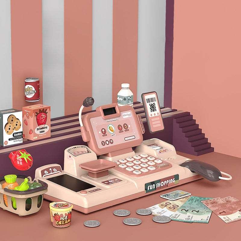 Interactive Toy Cash Register — Educational Pretend Play Set