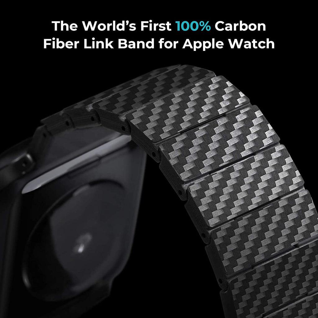 AeroWeave Carbon Fiber Apple Watch Band — Aramid Cover