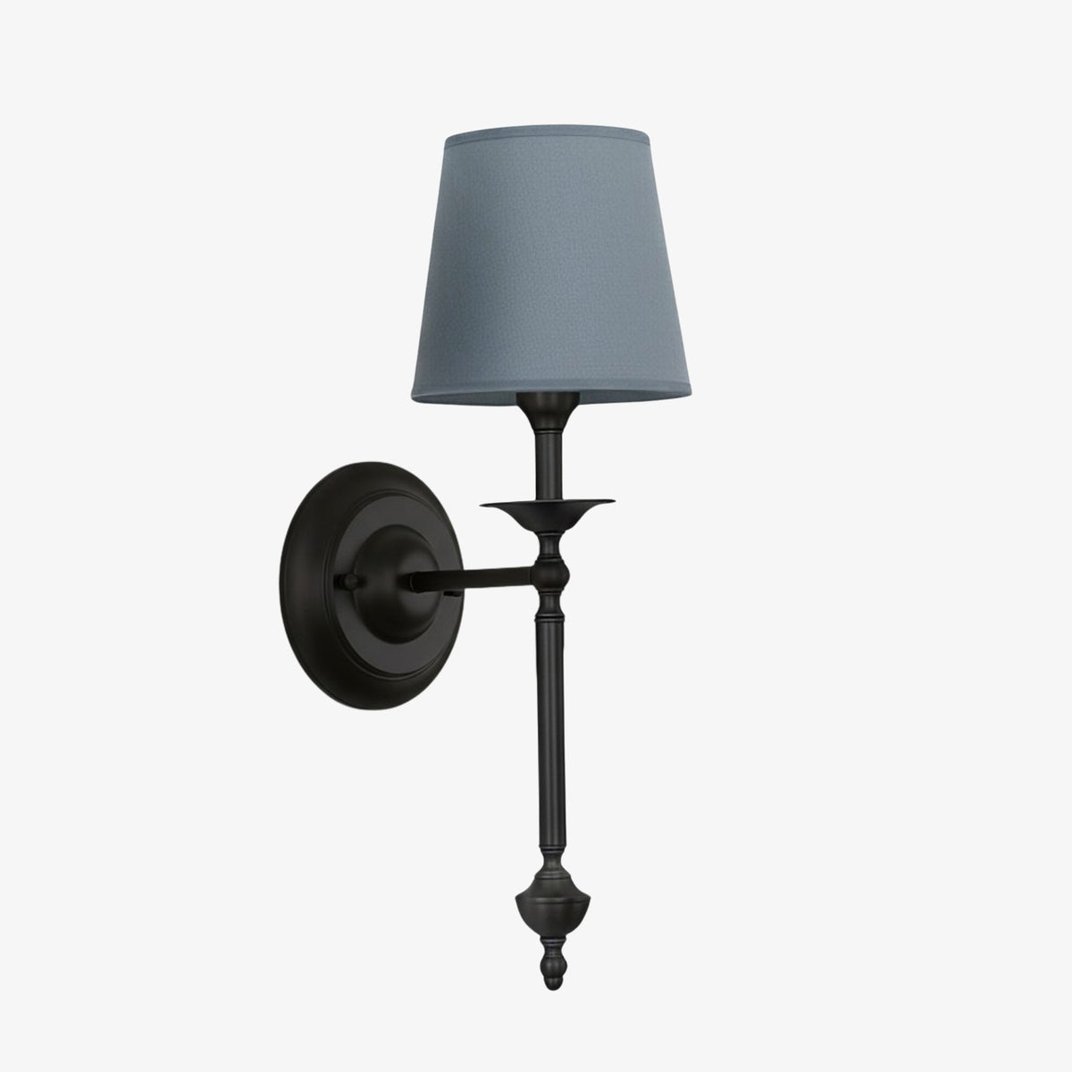 Rowan Fabric Shade Wall Sconce in Antique Copper - Vintage Luxury Light for Interiors | Souliia