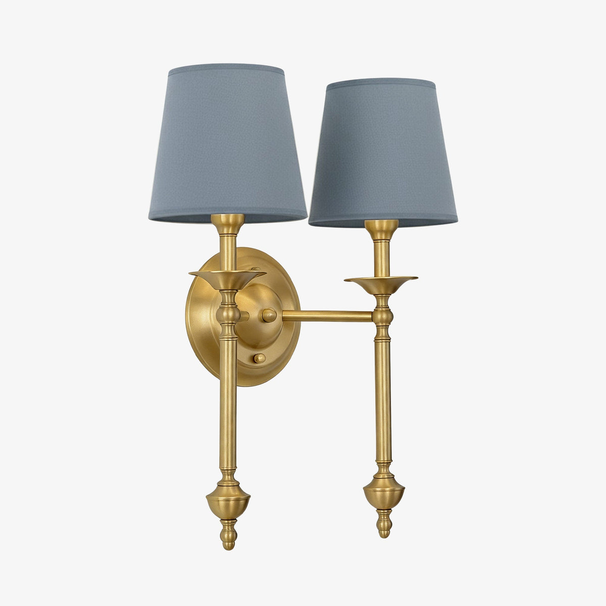 Rowan Fabric Shade Wall Sconce in Antique Copper - Vintage Luxury Light for Interiors | Souliia