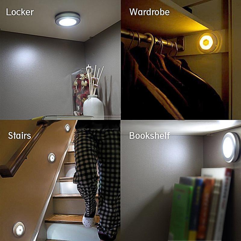 Luce notturna LED wireless con sensore di movimento PIR — 20 lumen