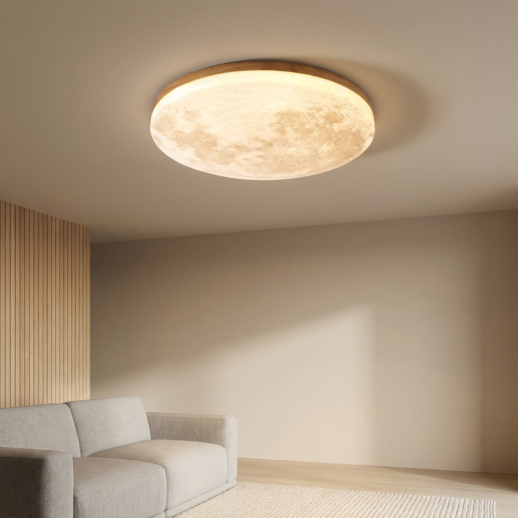 LumaQuiet Round Flush Mount Ceiling Light — Soft Light Diffusion