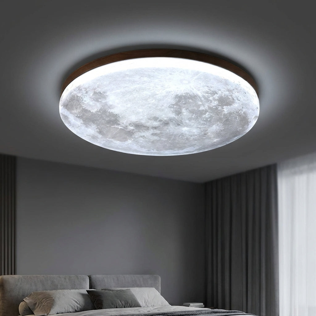 LumaQuiet Round Flush Mount Ceiling Light — Soft Light Diffusion