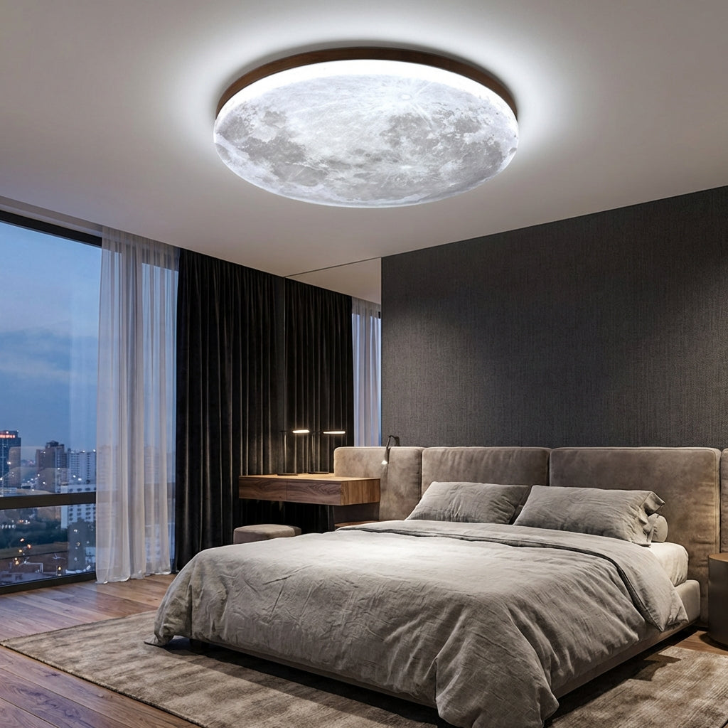 LumaQuiet Round Flush Mount Ceiling Light — Soft Light Diffusion