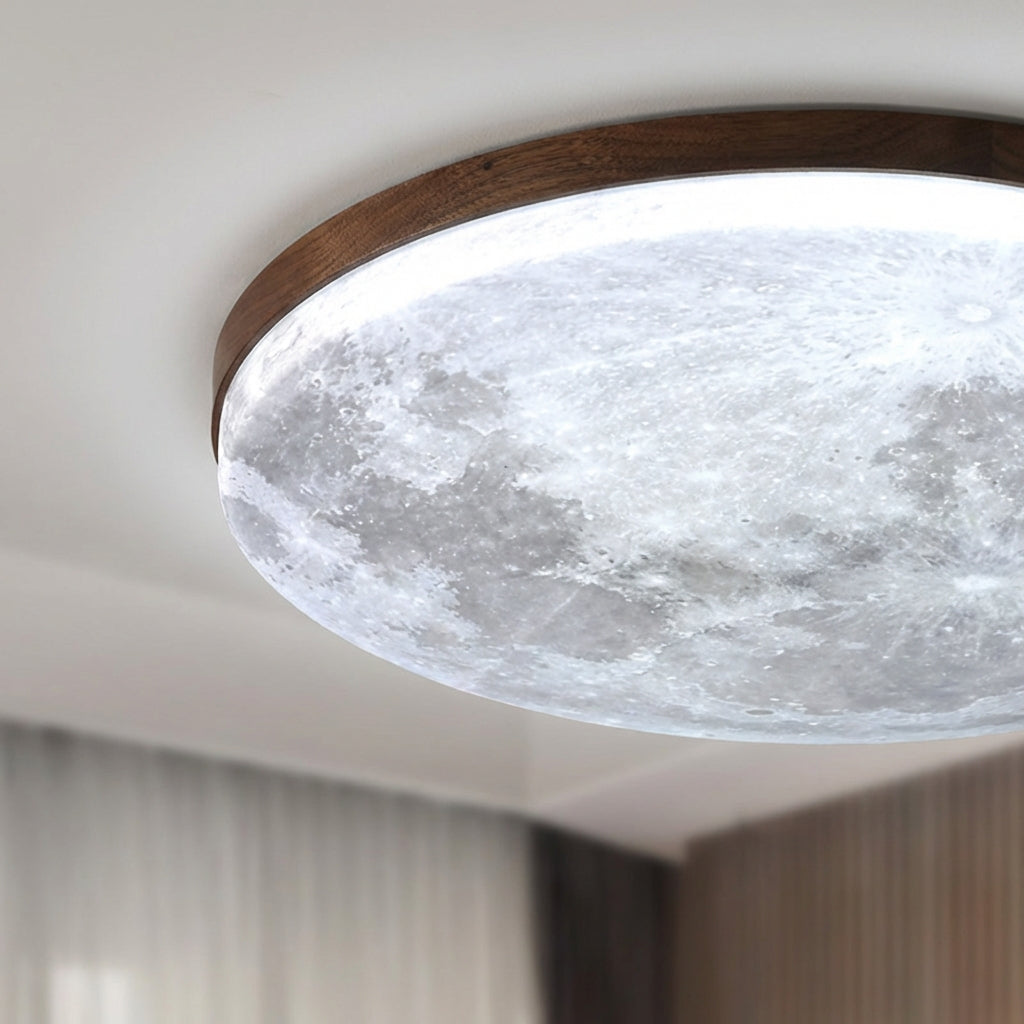 LumaQuiet Round Flush Mount Ceiling Light — Soft Light Diffusion
