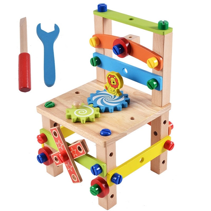 Jucărie educativă Montessori din lemn - set de joacă pentru învățare preșcolară