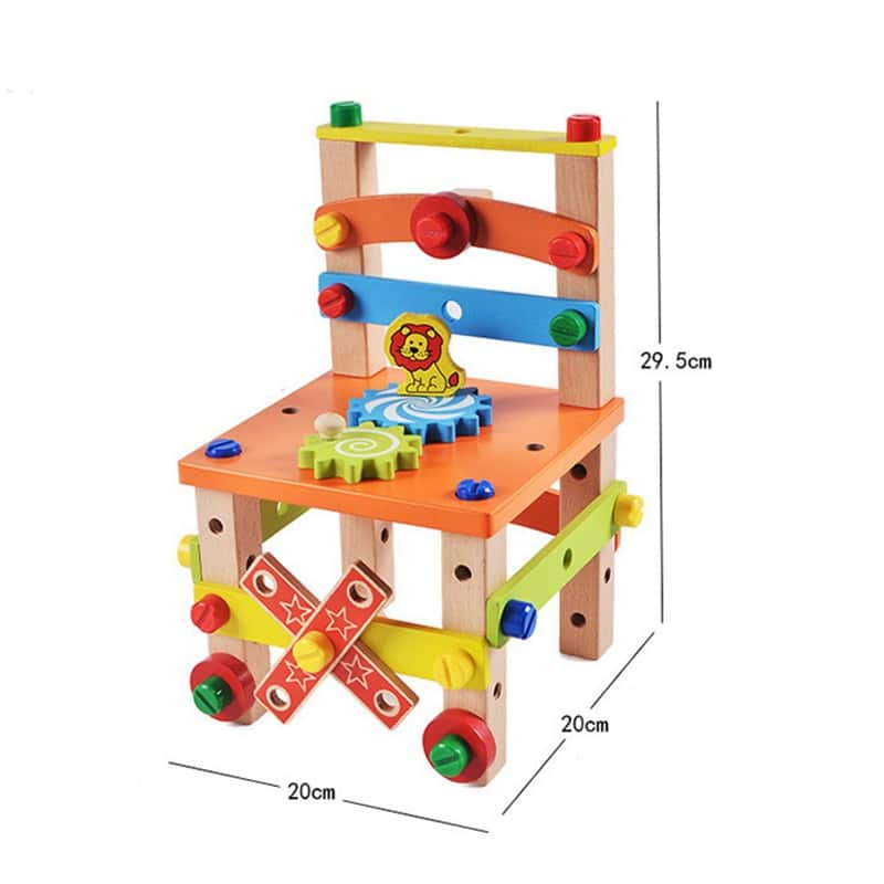 Jucărie educativă Montessori din lemn - set de joacă pentru învățare preșcolară