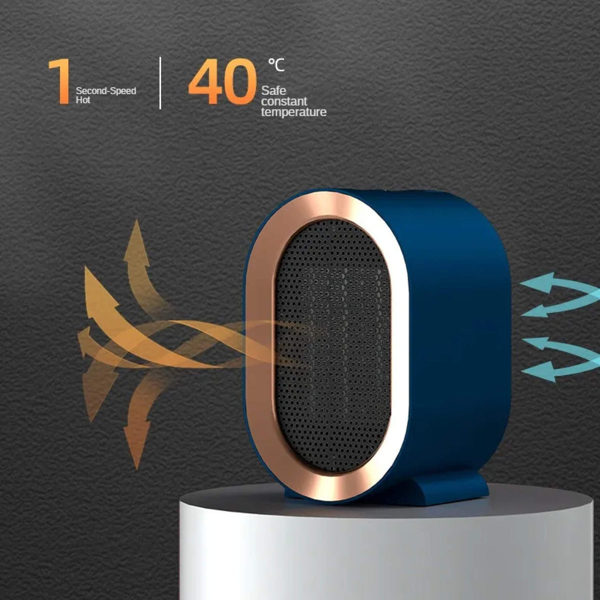 Calefactor eléctrico portátil y compacto para habitaciones - Eficiencia energética, bajo consumo
