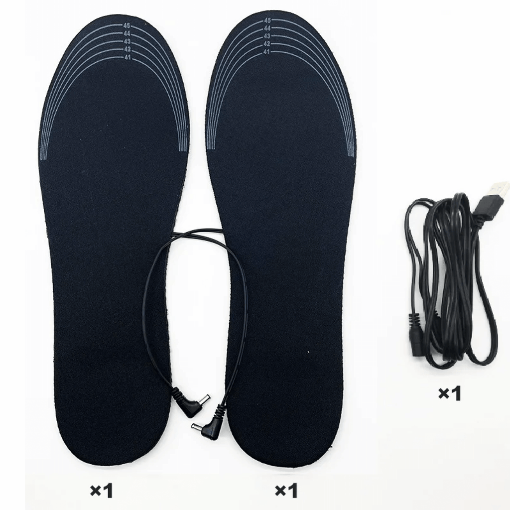 Solette riscaldate alimentate tramite USB per calzature, 8W 5V 2A, EVA personalizzabile - Souliia