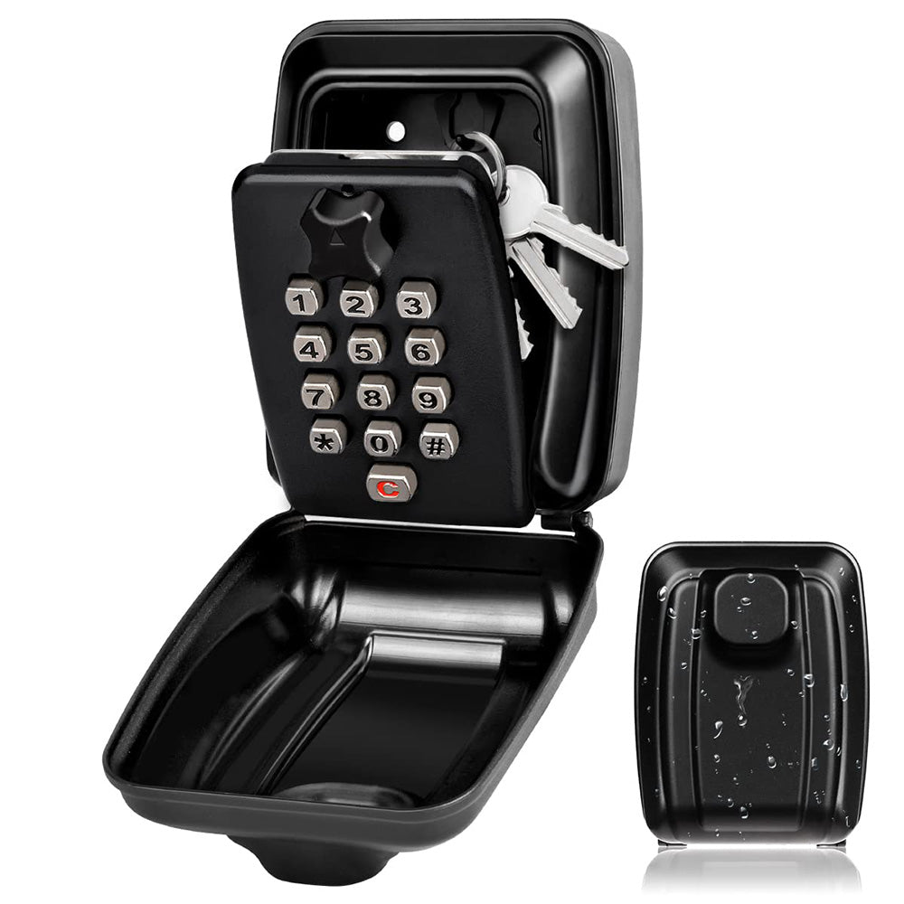 Wall-Mounted Outdoor Key Safe Box — Waterproof Key Cabinet