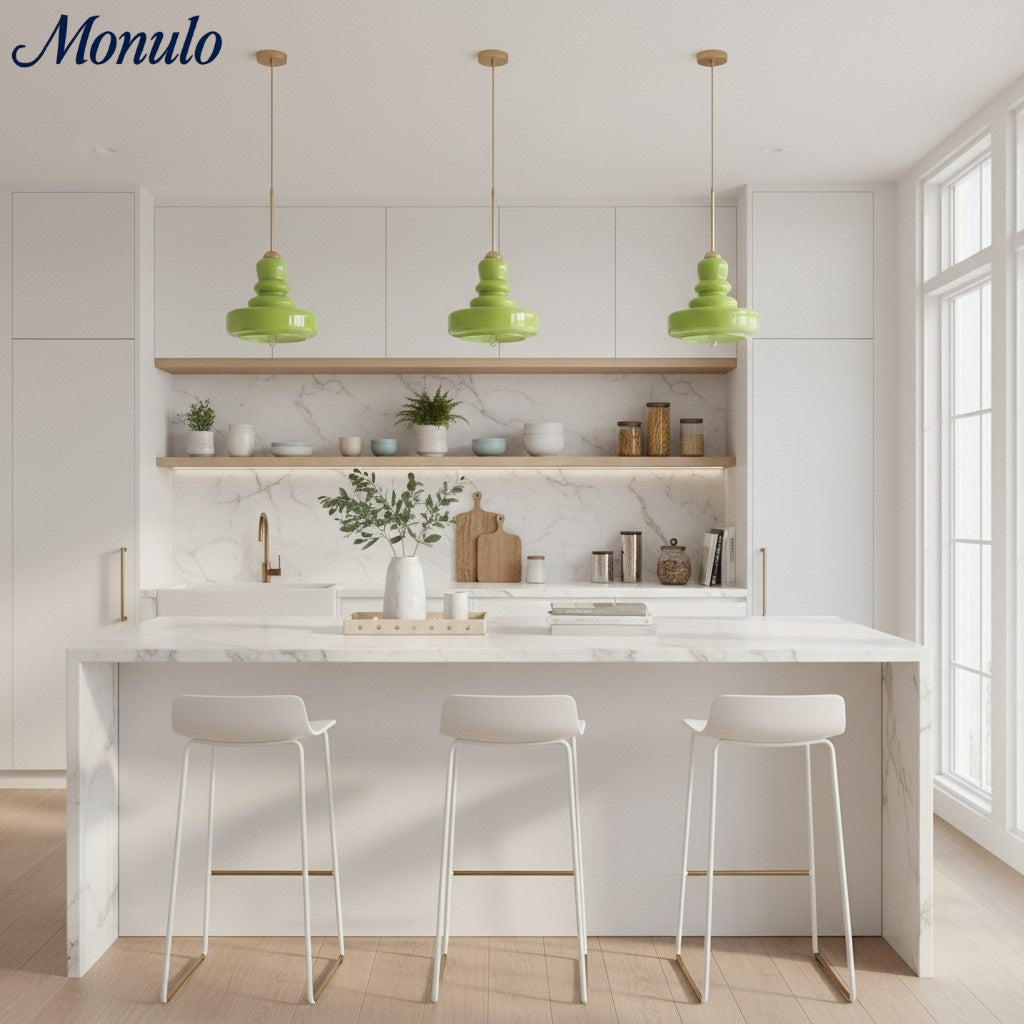 Verdoma Colorful Bauhaus Gourd Shaped Pendant Lamp - Artistic Design for Kitchen Island Lighting | Souliia