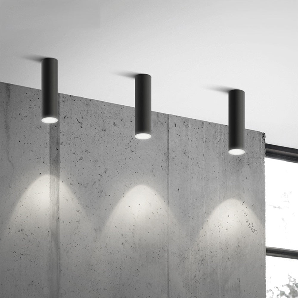 NovaLume Modular Tube LED Downlight — Surface Mounted, Adjustable Length System