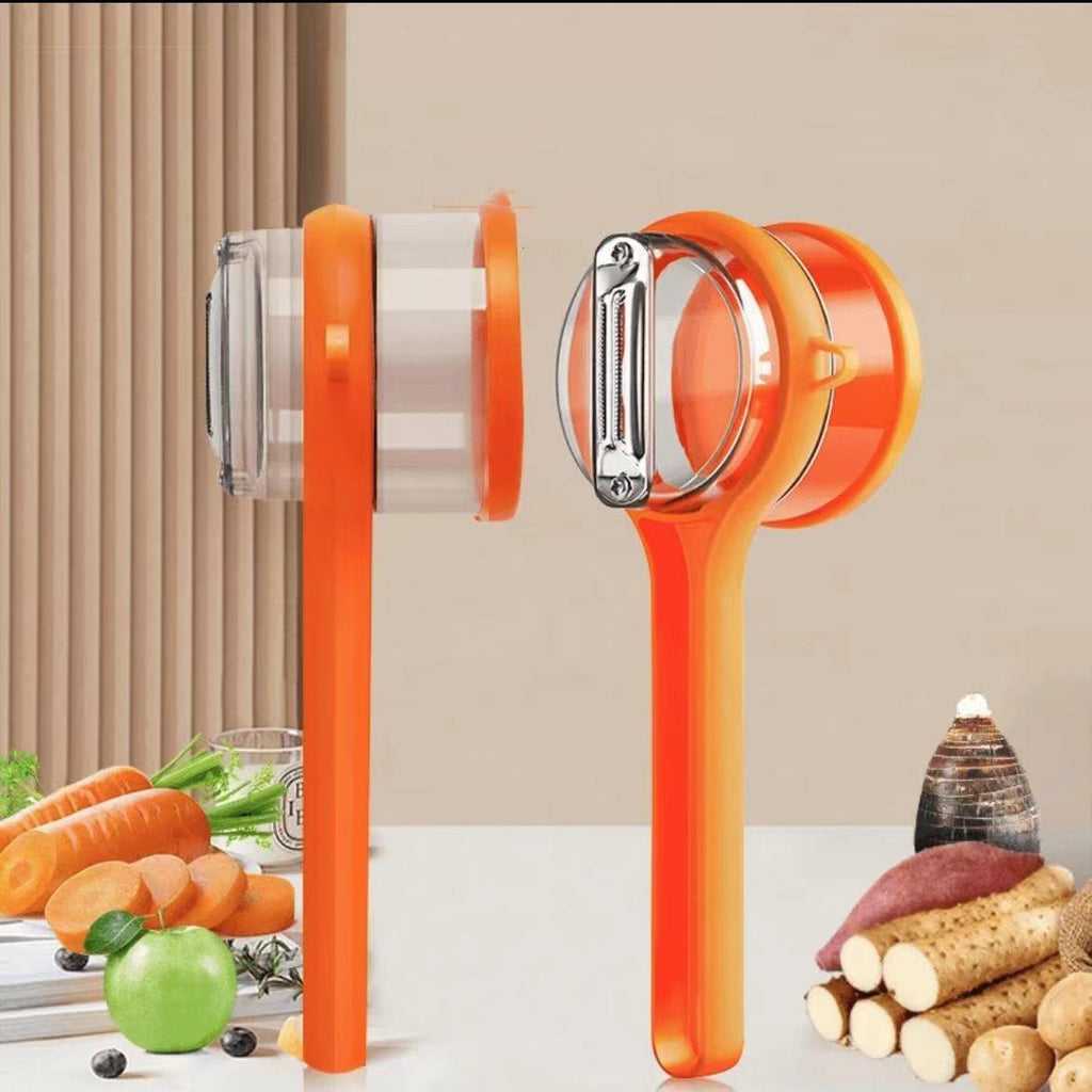 Apple Skin Vegetable Peeler — Dual-Blade Peel Catcher