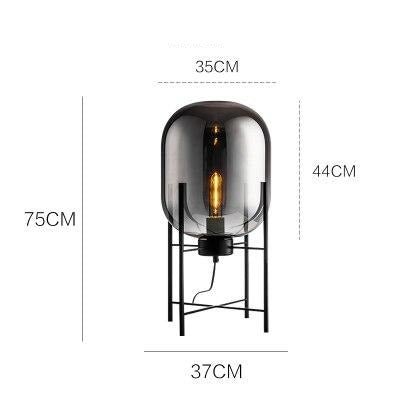 Lyra Nordic Glass Floor Lamp — Minimalist Silhouette, Contemporary Design
