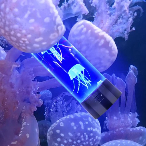 Väriä vaihtava LED-meduusa-akvaarion pöytäyövalo