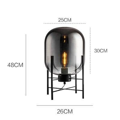 Lyra Nordic Glass Floor Lamp — Minimalist Silhouette, Contemporary Design