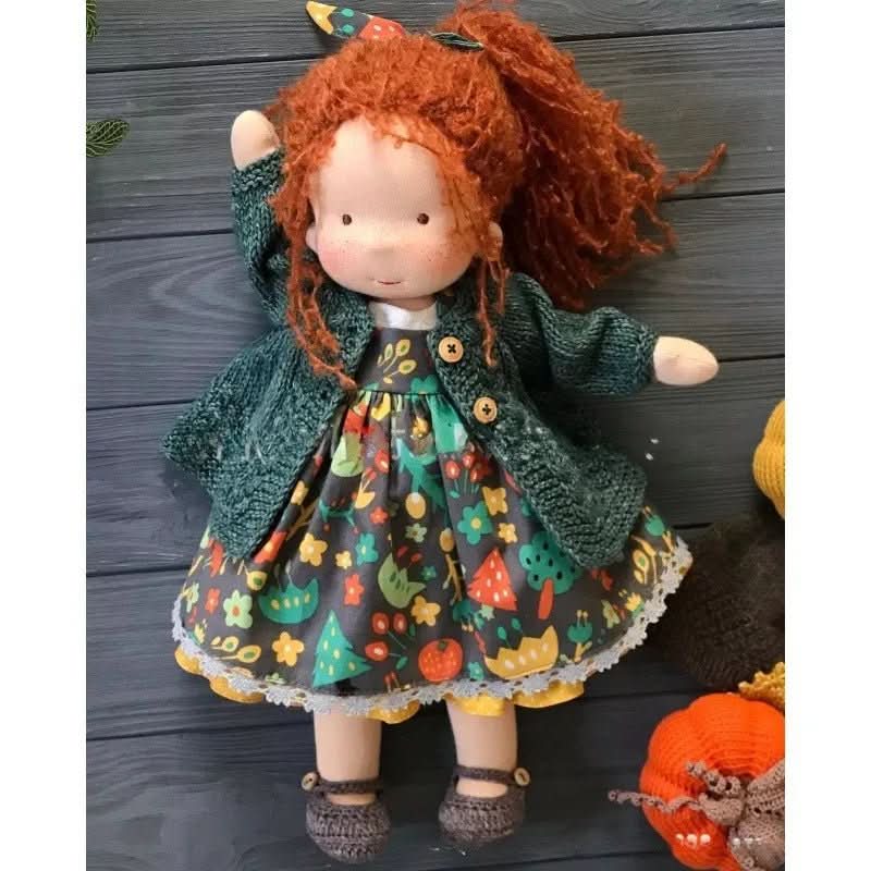 Waldolly Waldorf Cotton Doll — Handmade Craftsmanship, Rounded Silhouette, Soft Tactile Surface