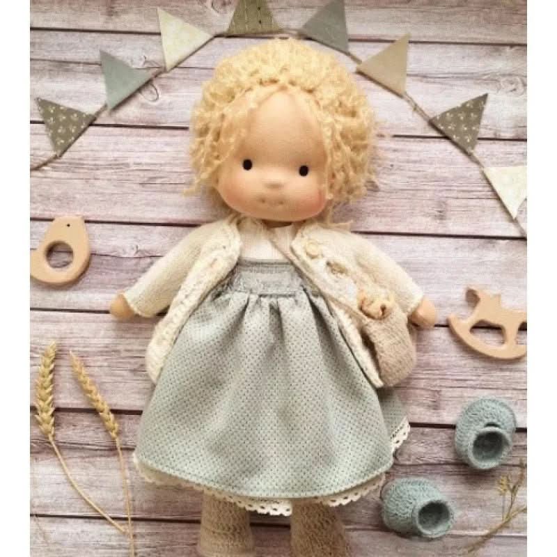 Waldolly Waldorf Cotton Doll — Handmade Craftsmanship, Rounded Silhouette, Soft Tactile Surface
