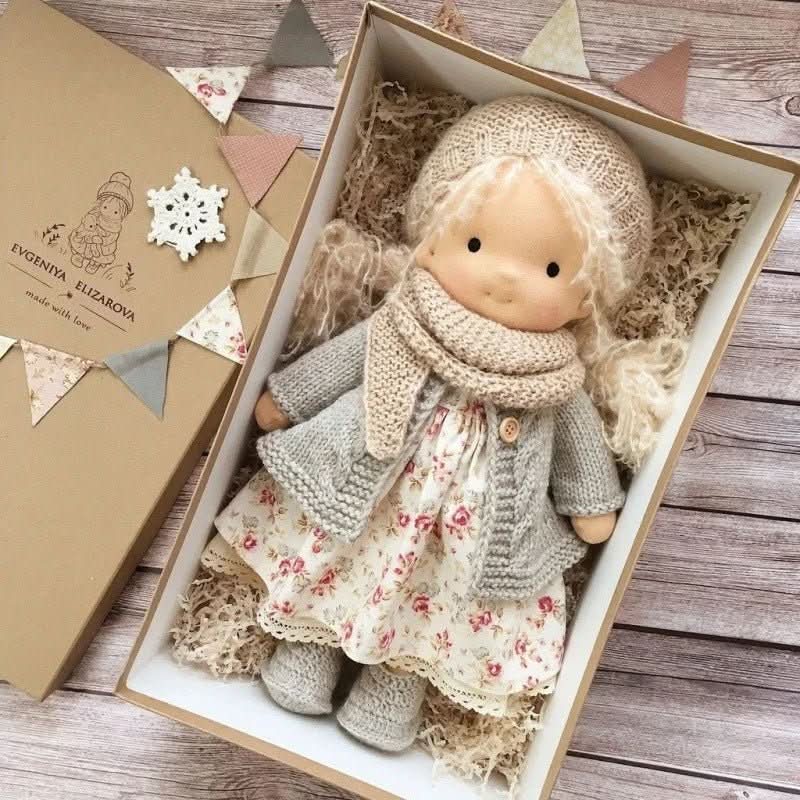 Waldolly Waldorf Cotton Doll — Handmade Craftsmanship, Rounded Silhouette, Soft Tactile Surface