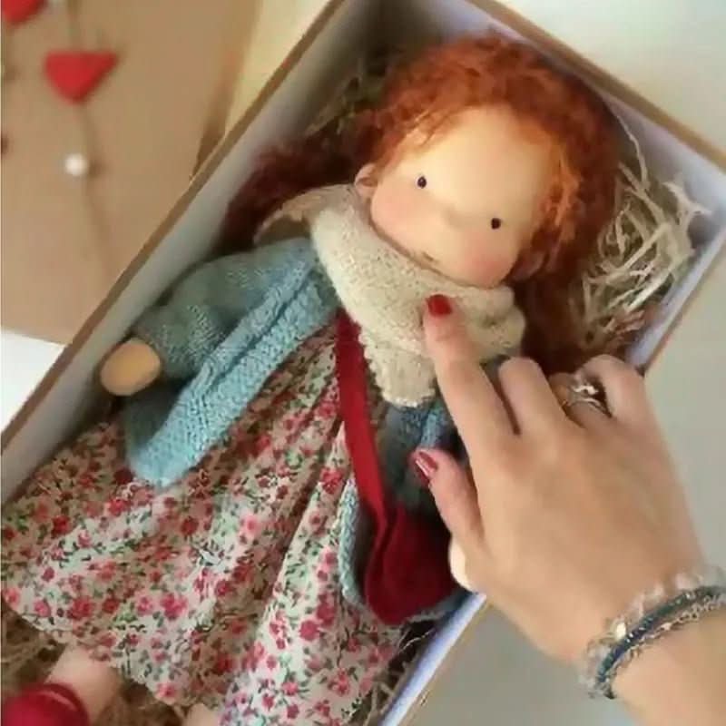 Waldolly Waldorf Cotton Doll — Handmade Craftsmanship, Rounded Silhouette, Soft Tactile Surface