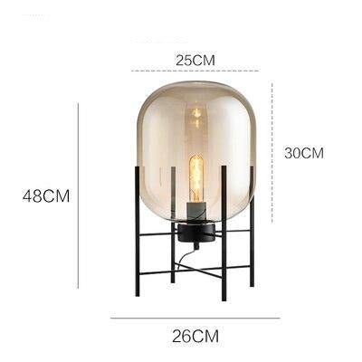 Lyra Nordic Glass Floor Lamp — Minimalist Silhouette, Contemporary Design